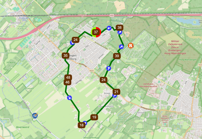 Afbeelding van wandelroute Utrechtse Heuvelrug